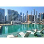 Comfy 1 Bed in Business Bay with Burj Khalifa View