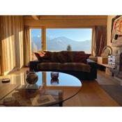 Luxueux penthouse, confort, cosy, magnifique vue sur les Alpes