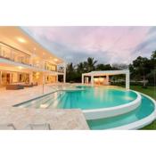 Luxury 5-room modern villa with movie theater at exclusive Punta Cana golf and beach resort