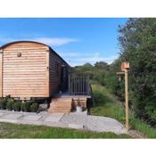 Luxury Shepherds Hut with Spa Hot Tub on Anglesey