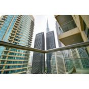 Modern 1BR Getaway with Burj Khalifa View - LOF