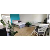 Modern studio, central location and free parking