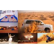 Overnight Campsite and Desert Safari Adventure Tour with Buffet Dinner and Breakfast
