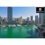 Waterfront Marina Promenade Premium By Your Perfect Short Lets Dubai With Luxury Balcony Fast WIFI POOL