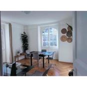 2 bedrooms, 1 living room in Lausanne City center with free parking subject to availability