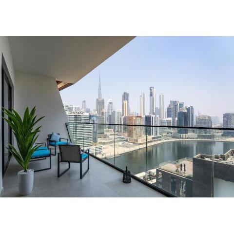 EasyGo - Binghatti Canal Burj Khalifa View 1 Bedroom