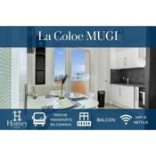 HOMEY LA COLOC MUGI - Colocation haut de gamme - Chambres privées - Balcon - Wifi et Netflix - Proche transports commun