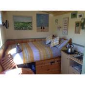 Lizzie off grid Shepherds Hut The Buteland Stop