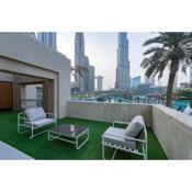 Majestic Duplex Villa with Burj Khalifa view in Downtown Dubai