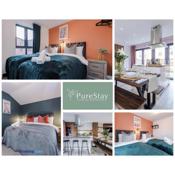 Stunning Five Bedroom House By PureStay Short Lets & Serviced Accommodation Manchester With Free Parking